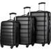 Expandable 3-Piece Hardside Spinner Luggage Set with TSA Lock