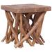 vidaXL Log Coffee Table 15.7"x15.7"x15.7" Solid Wood - 15.7" x 15.7" x 15.7"