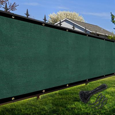 Artpuch Green Fence Privacy Screen Windscreen Shade Fabric Cloth HDPE, 90% Visibility Blockage, customizable