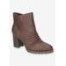 Women's Carrow Bootie by Easy Street in Brown (Size 7 1/2 M)