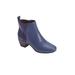 Plus Size Women's The Ingrid Bootie by Comfortview in Navy (Size 7 M)