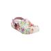 Plus Size Women's The Rubber Clog by Comfortview in White Floral (Size 11 W)