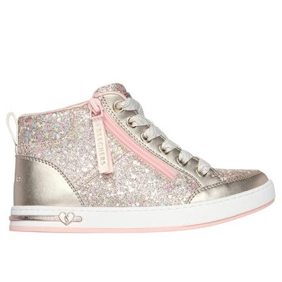 Skechers Girl's Shoutouts - Glitter Queen Sneaker | Size 1.0 | Gold | Synthetic