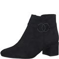 Tamaris Damen Ankle Boots, Frauen Stiefeletten,TOUCHit-Fußbett,hoch,boots,stiefel,bootee,booties,halbstiefel,kurzstiefel,BLACK,36 EU