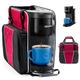 Coffee Maker Travel Bag Compatible with Keurig K-Express Coffee Maker, K-Iced Single Serve Coffee Brewer Carrying Case with Multiple Pockets for K-Cup Pods, Storage Bag With Shoulder Strap