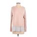 Calvin Klein Sweatshirt: Pink Tops - Women's Size X-Small