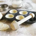 Poussoir à tarte aux œufs en bois portable moule à tarte aux œufs outils de cuisson de gâteaux