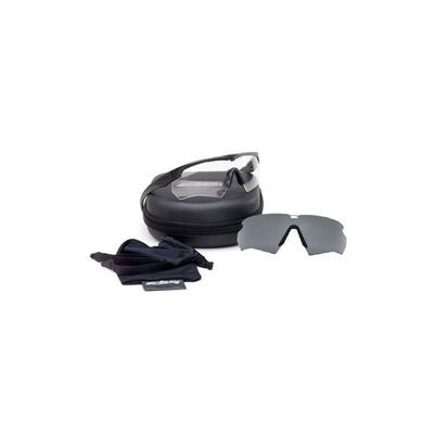 "ESS Shooting Accessories Crossbow Suppror 2X Eyeshields Safety Glasses Black w/ Clear & Smoke Lenses"