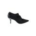Donald J Pliner Heels: Slip-on Stilleto Cocktail Party Black Print Shoes - Women's Size 6 1/2 - Pointed Toe