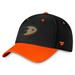 Men's Fanatics Branded Black/Orange Anaheim Ducks Authentic Pro Rink Two-Tone Flex Hat
