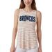 Women's Concepts Sport Denver Broncos Sunray Multicolor Tri-Blend Tank Top