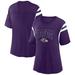 Women's Fanatics Branded Purple Baltimore Ravens Classic Rhinestone T-Shirt