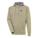 Men's Antigua Khaki LSU Tigers Victory Pullover Hoodie