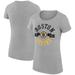 Women's G-III 4Her by Carl Banks Heather Gray Boston Bruins City Graphic Sport Fitted Crewneck T-Shirt