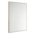 Style & Casa Modern Polished Mirror | Wooden-Framed | 80x60 cm, Oak Effect | Wall Mirror | Large Mirror | Hallway Mirror | Bedroom Wardrobes | Bathroom Mirror | Large Mirrors for Walls