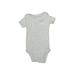 Carter's Short Sleeve Onesie: Gray Bottoms - Size 18 Month