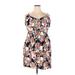 Torrid Casual Dress - Mini: Navy Blue Floral Dresses - Women's Size 3X Plus