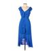 DKNY Casual Dress: Blue Dresses - Women's Size 10