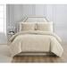 Charisma Regan Comforter Set Polyester/Polyfill/Cotton in White | Queen Comforter + 2 Queen Pillow Shams | Wayfair 783048225726