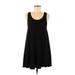 Aerie Casual Dress - A-Line Scoop Neck Sleeveless: Black Print Dresses - Women's Size Medium