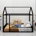 Harriet Bee Full Size Metal Bed House Bed Metal in Black | 77.5 D in | Wayfair FB76EAECDF50470D8AE2D47952D00823