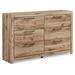 Millwood Pines Antwione 6 - Drawer Dresser Wood in Brown | 36.42 H x 58.7 W x 15.31 D in | Wayfair A39B74D6B447439BADE6DE755512EEEF