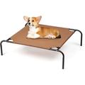 Tucker Murphy Pet™ Elevated Dog & Cat Bed Portable Elevated Pet Bed Waterproof in Brown | 7.1 H x 27.6 W x 21.5 D in | Wayfair