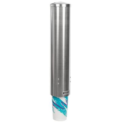 San Jamar C3250SS Pull-Type Stainless Steel Wall Mount 4.5 - 12 oz. Water Cup Dispenser