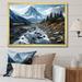 Millwood Pines Bianey Canadablack & White Mountain Reflections I On Canvas Print Metal in Gray/White | 16 H x 32 W x 1 D in | Wayfair