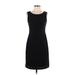 Ronni Nicole Casual Dress - Sheath Scoop Neck Sleeveless: Black Print Dresses - Women's Size X-Small