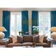 Extra Wide Velvet Curtain, Luxury Velvet Drapes, 3 Color catalogs Drapes for Living Room, High ceiling curtains, Lining-Pinch pleat options