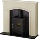 Rotherham Black Textured Stone Effect Stove Suite