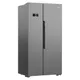 Beko Asl1342S American Style Freestanding Frost Free Fridge Freezer - Stainless Steel Effect