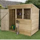 Forest Garden 7X5 Pent Pressure Treated Overlap Wooden Shed With Floor