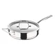 Masterpro Argent 5 Cx Stainless Steel Frying Pan With Lid Silver