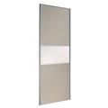 Spacepro Fineline Fineline White Linen Effect Sliding Wardrobe Door (H)2220 mm (W)914mm