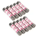 10 Pack Replacement 3A Electrical Fuses 25.4mm Uk Standard Plug Top Fuse Bs1362