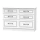 Stafford 6 Drawer Wide Chest In Signature White (Ready Assembled)
