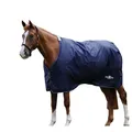 Saxon Defiant Standard-Neck Midweight Horse Turnout Rug Navy/white (7 3")