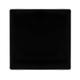 Matt Black Screwless Plate 1 Gang Blank Plate - Se Home