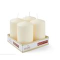 Unscented Pillar Candle, Pack Of 4