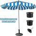 1 Set Umbrella Base Stand Umbrella Plug Covers and Cap Patio Umbrella Stand Replacement Parts