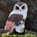 Resin Owl Figurine Owl Statue Standing Owl Sculpture Garden Decoration Outdoor Owl Model