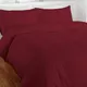 Chartwell Simplicity Plain Claret Single Bed Cover Set