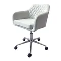 Skyber Light Grey Linen Effect Office Chair (H)875mm (W)610mm (D)600mm