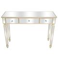 GZXS Three Drawers Mirror Table Dressing Table Console Table