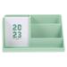 Calendar Organizer Desktop Holder Box Storage Pencil 2023 Office Makeup Pen Table Brush Stationery Desk Schedule Planner