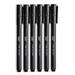 Mr. Pen- Pens Felt Tip Pens Black Pens Pack of 6 Fast Dry No Smear Fine Point Pens Black Black Felt Tip Pens Bible Journaling Pens Felt Pens Planner Markers Pens for Journaling