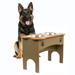 OUTDOOR LEISURE PRODUCTS Model GMECWW Double Water and Food Bowl Made of High Density Poly Resin for Taller Dogs - Large