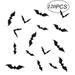 120Pcs Bats Wall Decor 3D Bat Halloween Decorations 4 Different Sizes PVC Black Bat Sticker for DIY Home Decor Indoor Hallowmas Party Supplies